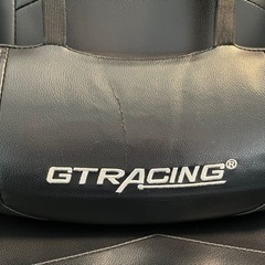 【中古】レザー製ゲーミングチェア＋床保護透明マット 差し上げます！の画像