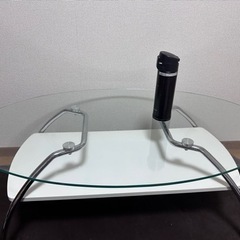 ガラステーブル(下段収納 1人でも2人でも)の画像