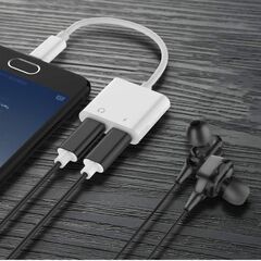 タイプC イヤホン変換ケーブル 2 in 1ジャック 変換アダプ...