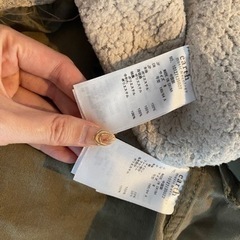 最終値下げ　3/31まで出品レディース earth コート グリーン　mサイズの画像