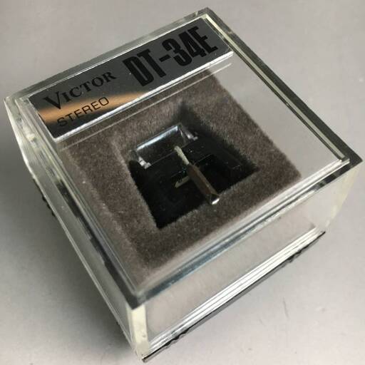 UNY8/58 ビクター/Victor DT-34E 純正交換針 ダイヤモンド針 ケース付 未チェック/ターンテーブル周辺機器/カートリッジ◆