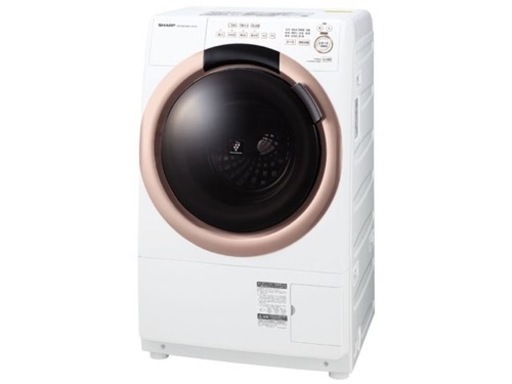 【受け渡し決定】高年式❣️SHARPシャープ　ドラム式洗濯乾燥機[プラズマクラスター]【洗濯7.0kg/乾燥3.5kg/左開き】ES-S7G-NL
