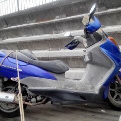 スズキ、バーグマン150cc、不動車、ベース、部品取り。形式BR111