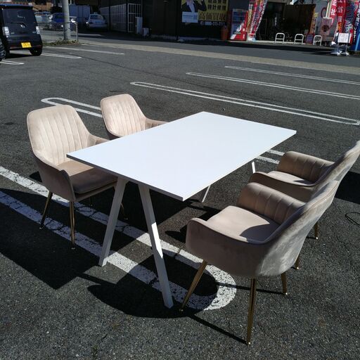 〇【引取限定中古品】IKEA イケア TROTTEN トロッテン デスク, ホワイト, 140x80 cm
