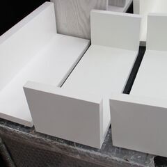 R306 おしゃれ 壁掛け用 ウッドラック、5個まとめセット、Used・美品の画像