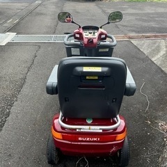 SUZUKI セニアカー ET4D7 高年式2017年　シニアカー電動車介護用品 音声案内付きシルバーカー　ワンオーナー　簡易始動動画ありの画像