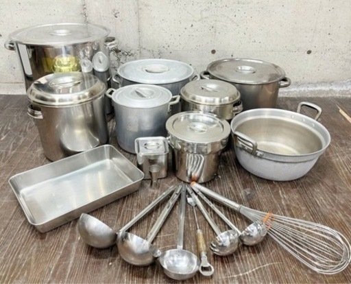 調理器具 調理器具18点セット調理器具 両手鍋 薬味入れ 業務用 店舗用 鍋 寸胴鍋