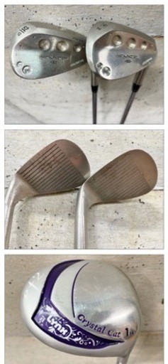 リンクス クリスタルキャット キャディバッグ クラブ3本セット ゴルフバッグ 練習用 打ちっ放し スポーツ用品