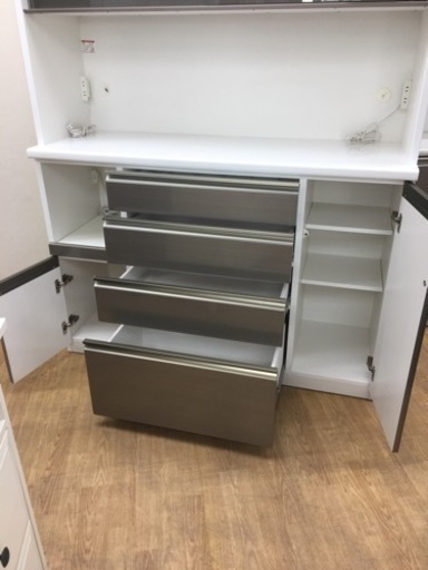 ★ジモティ割あり★ 松田家具　食器棚　W141×D49×H205クリーニング済み SJ5191