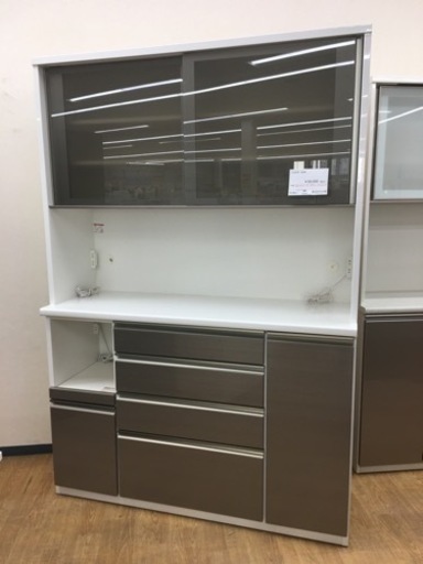 ★ジモティ割あり★ 松田家具　食器棚　W141×D49×H205クリーニング済み SJ5191