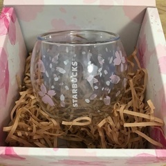 Starbucks ダブルウォールグラス　桜　コップ　スタバ