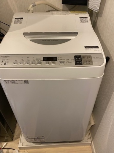 SHARP 乾燥機能付き洗濯機　ES-TX5D-S 引き取り限定