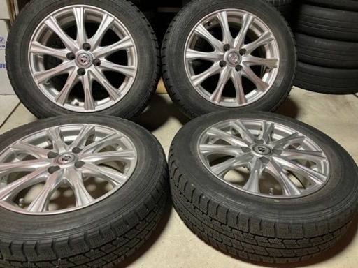 175/65R15スタッドレスタイヤ付きホイール4本　アクア、ヴィッツ、カローラフィールダー、キューブ、フィット、スイフト等　ランクB