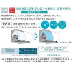 広いリビングに 23-26畳用 日立凍結洗浄 RAS-MJ71N2  7.1kw エアコン本体のみ137000円.  別途取り付けも可の画像