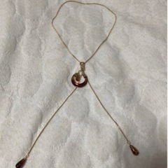べっこう風3Wayペンダント　Ｙ字型　ロングネックレス:ネックレス:アクセサリー:新品の画像