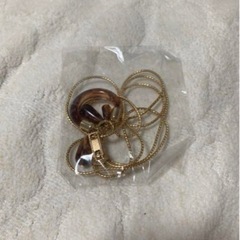 べっこう風3Wayペンダント　Ｙ字型　ロングネックレス:ネックレス:アクセサリー:新品の画像