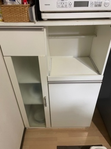 本日3/2まで‼️食器棚 炊飯器スペース