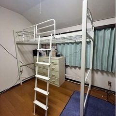 ロフトベッド（白）譲ります