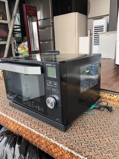 配送可能　保証付き　シャープ SHARP AX-CA300-B [ウォーターオーブン HEALSIO（ヘルシオ） 18L 1段調理 ブ