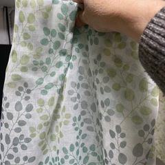 1日だけつけたレースカーテンの画像