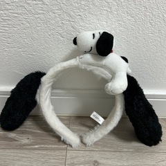 スヌーピー　カチューシャ(白黒)