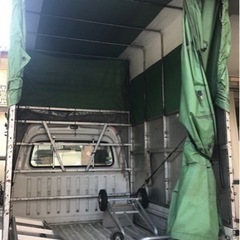 赤帽サンバー　車検付き　軽トラ　軽幌　宅配　配送の画像