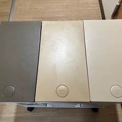 20リットルゴミ箱3個セット　蓋付き　可動式の画像