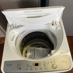 福岡市内配送設置無料 2019年式 ES-GE5C-W 全自動洗濯機