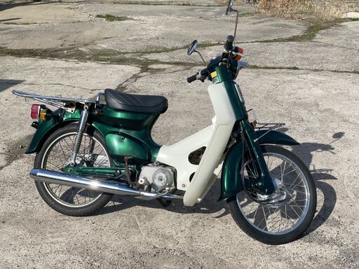 ホンダ スーパーカブ C50 キャブ車 原付 CAB 50cc スクーター 実働 機関良好 再塗装車 緑系 4ミニ 鳥取