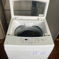 福岡市内配送設置無料　2021年式　ニトリ　NTR60 6kg全自動洗濯機(ホワイト)