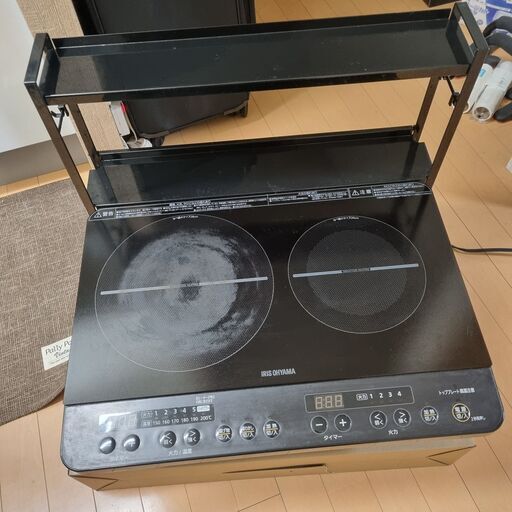 アイリスオーヤマ 2口 IHクッキングヒーター IHコンロ