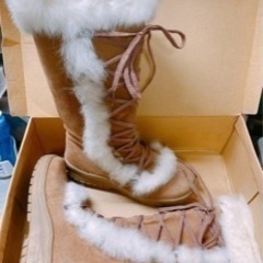 🛑値下げしました🛑ふわもこロングブーツの画像