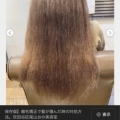 髪の、痛み改善、