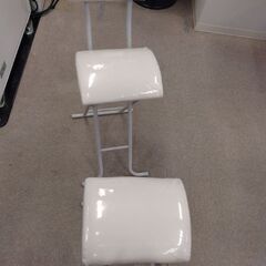 【終了】◎ホームチェア◎背付き◎未開封/ホワイト//折りたたみ/イス/2脚セットの画像