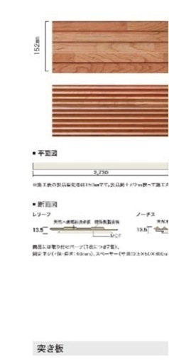 ウッドテック チェリー　レリーフ
