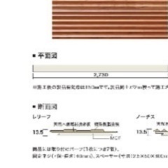 ウッドテック チェリー　レリーフ
の画像