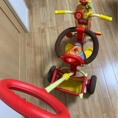 値下げ‼️おでかけ三輪車わくわくアンパンマンごうピース✨の画像