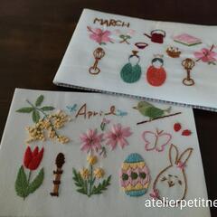 生徒さん募集!刺繍+あみものの画像