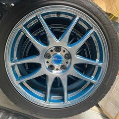 １７インチ・WORK EMOTIONの中古ホイールタイヤセットの画像