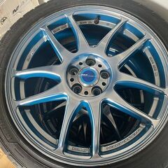 １７インチ・WORK EMOTIONの中古ホイールタイヤセットの画像
