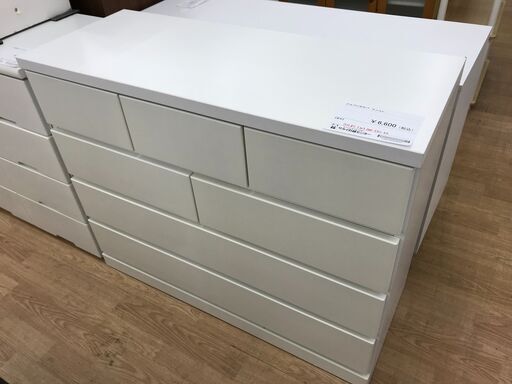 ★ジモティ割あり★ アルファタカバ チェスト ホワイト H81×W100×D40 クリーニング済み KJ4472