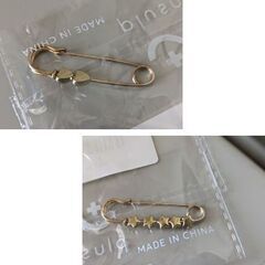 ブローチピン/ストールピン（新品）2個セットの画像