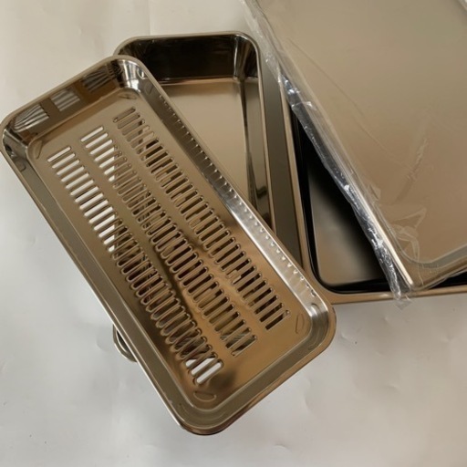新品 ステンレス 調理 水切り バット 蓋付き トレイ 4点セット 業務用 
