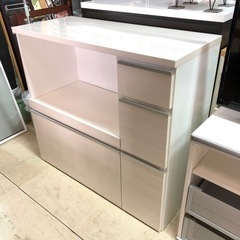 食器棚 ローチェスト キッチンカウンター キッチンボード レンジ台 白 ホワイト 引越し 