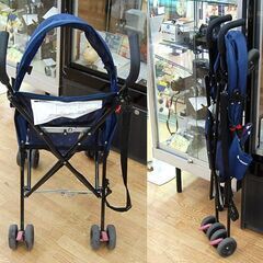 リーマン ベビーカー 生後7ヶ月～36ヶ月 体重15㎏まで B型 背面式 ネイビー系 LEAMAN 札幌市 清田区 平岡の画像