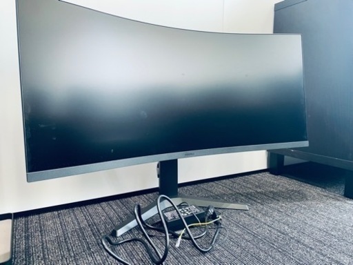 【ほぼ未使用】定価約45,000円ゲーミング湾曲ウルトラワイドモニター