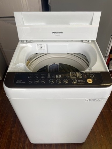 北九州市内配送無料　保証付き　NA-F60PB9-T 全自動洗濯機 ブラウン [洗濯6.0kg /乾燥機能無 /上開き] 