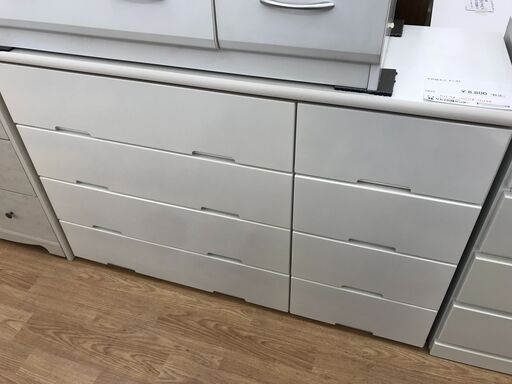 ★ジモティ割あり★ 中村敬木工 チェスト ホワイト H78×W118×D40 クリーニング済み KJ4477