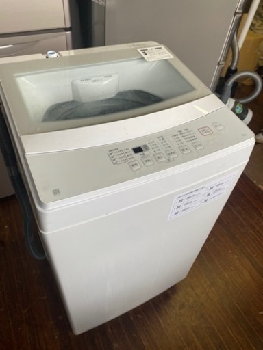 北九州市内配送無料　保証付き　 2021年式　ニトリ　NTR60 6kg全自動洗濯機(ホワイト)