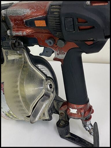 中古 マックス MAX エア釘打機 HN-65N3(D)-R マイスターレッド 赤 高圧 スーパーネイラ HN-65N3(D)